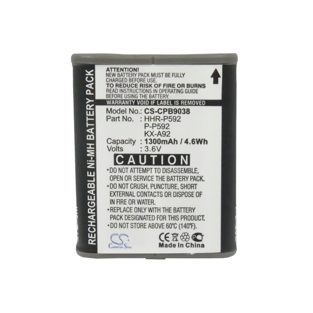 Batería compatible con AT&T GP IBM Panasonic Radio Shack Sony SOUTHWESTERN BELL V Tech CS-CPB9038