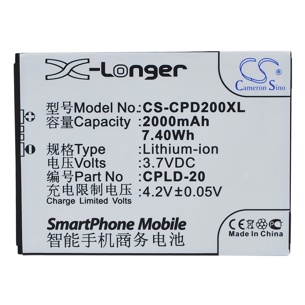 Batería compatible con Coolpad CS-CPD200XL