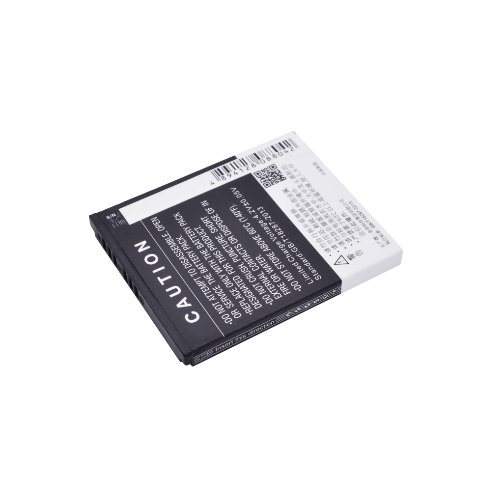 Batería Cameron Sino CS-CPD587SL, cara de seguridad con código de barras y área S/N
