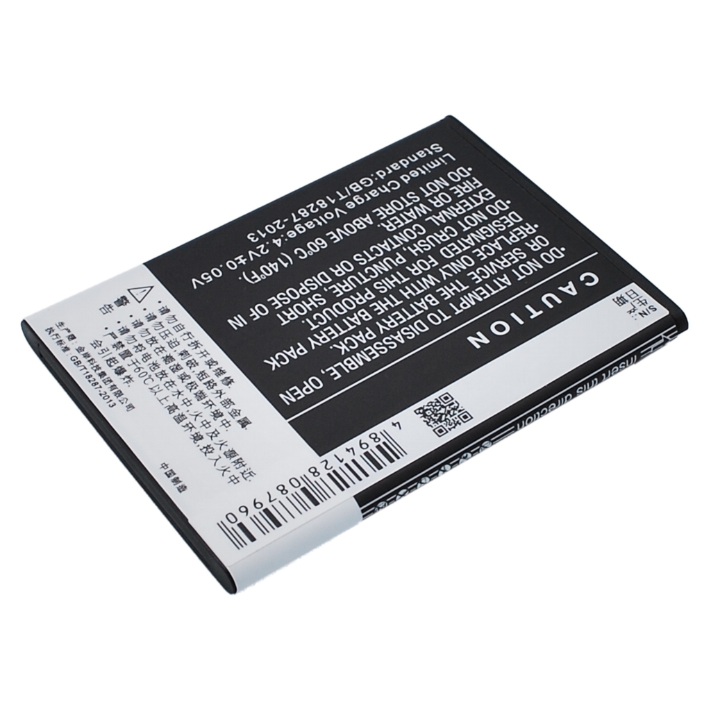 Cameron Sino smartphone battery dark caution side Chinese English warnings barcode