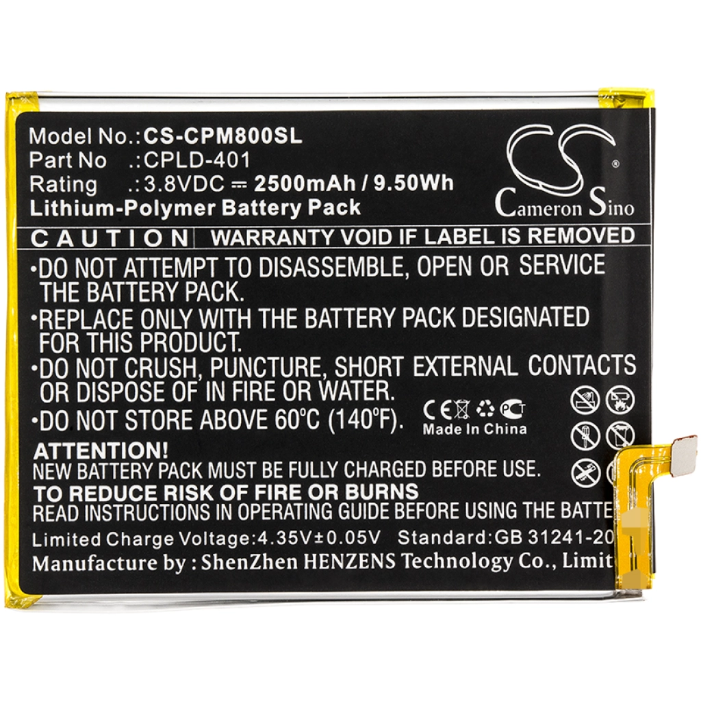 Batería del teléfono móvil Coolpad CS-CPM800SL