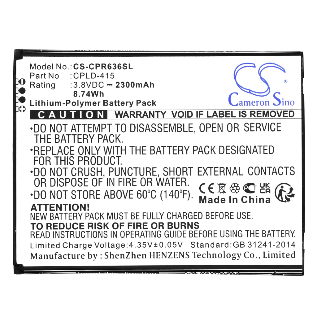 Batería del teléfono móvil Coolpad CS-CPR636SL