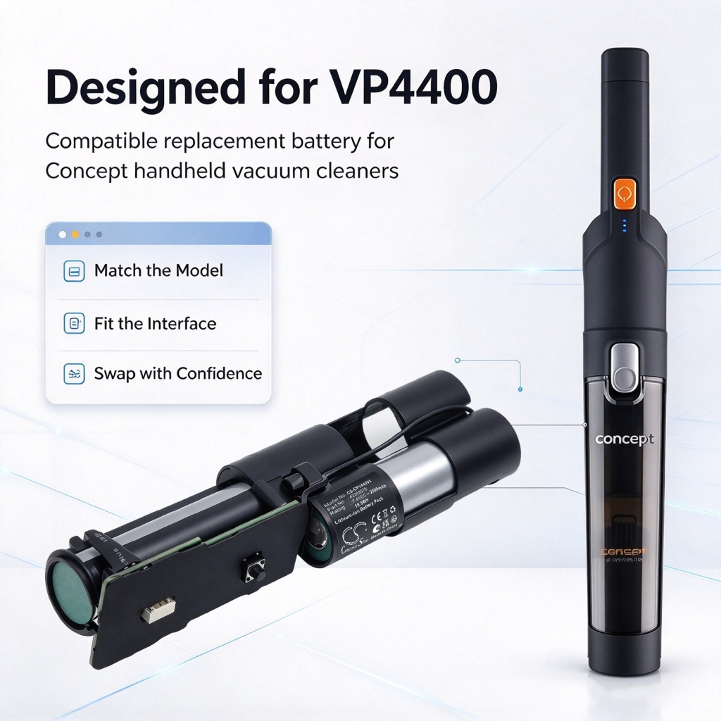 Baterías compatible con Concept VP4400 VP4400 CS-CPV440VX
