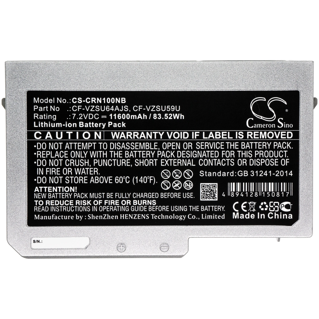 Batería para portátil Panasonic CS-CRN100NB