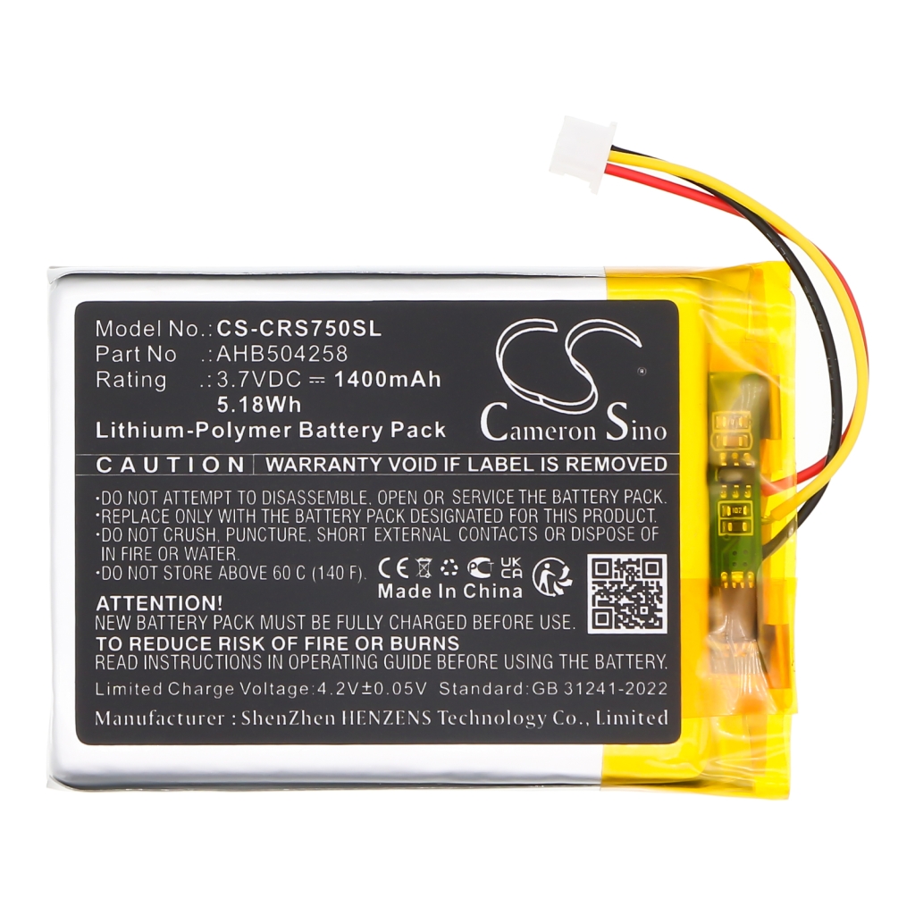 Batería para teclado Corsair CS-CRS750SL