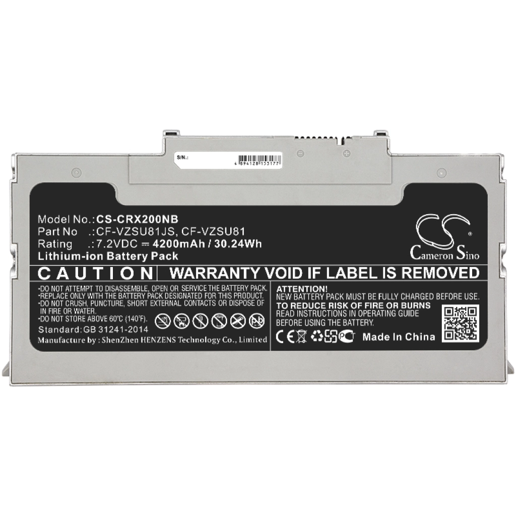 Batería para portátil Panasonic CS-CRX200NB