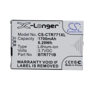 CS-CTR771XL<br />Batteries for   replaces battery BTR771B