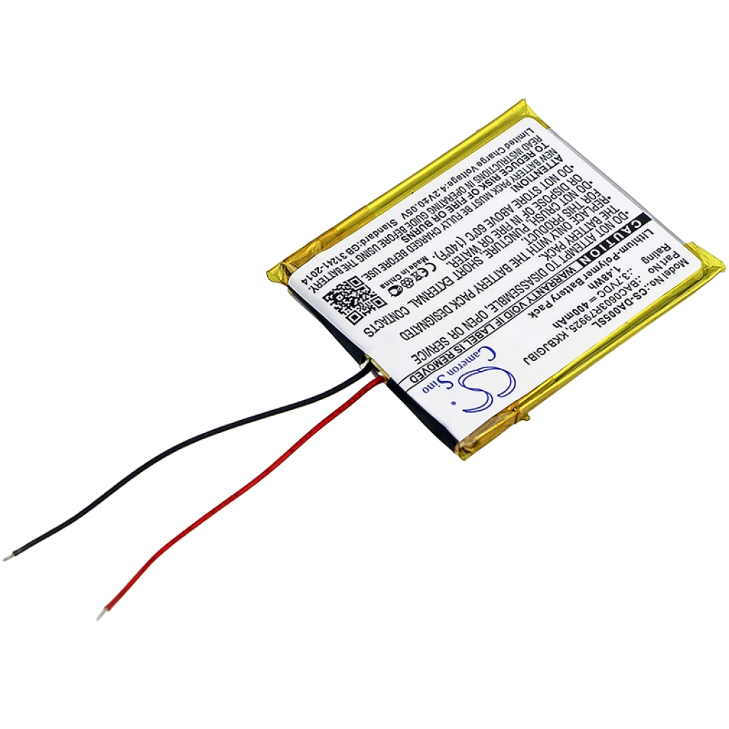 Battery compatible with MP3, MP4, PMP Battery