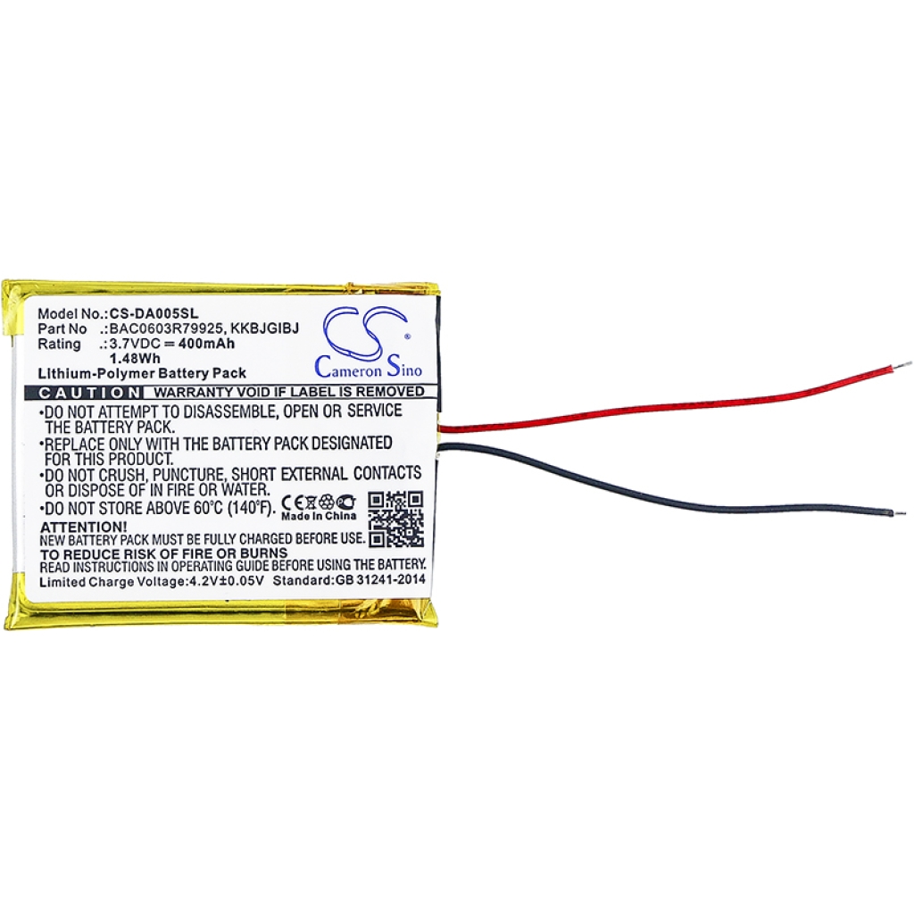 Battery compatible with MP3, MP4, PMP Battery