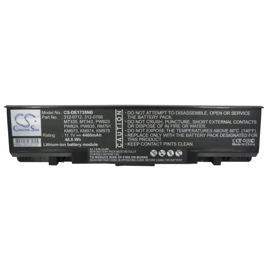 Batería para portátil DELL CS-DE1735NB
