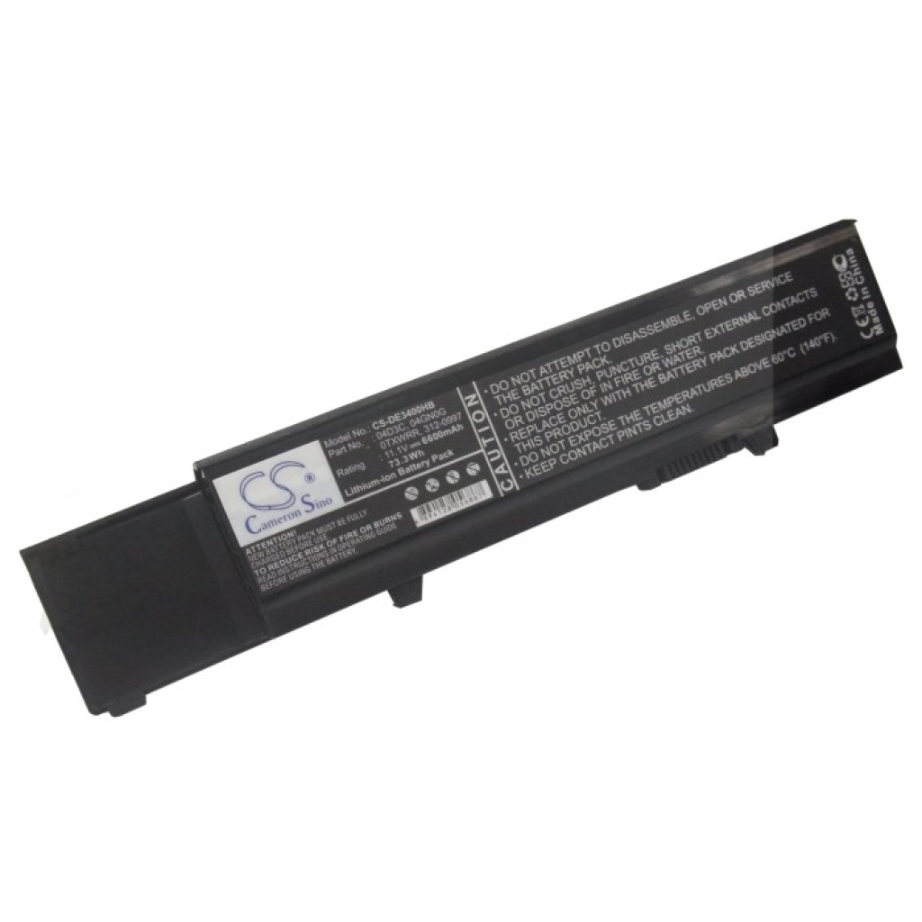 Batería Cameron Sino CS-DE3400HB en vista lateral con contorno cilíndrico