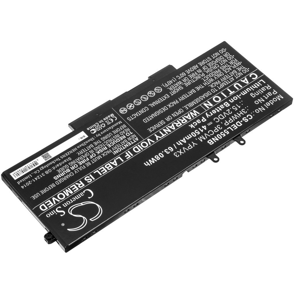 Batería compatible con DELL CS-DEL550NB