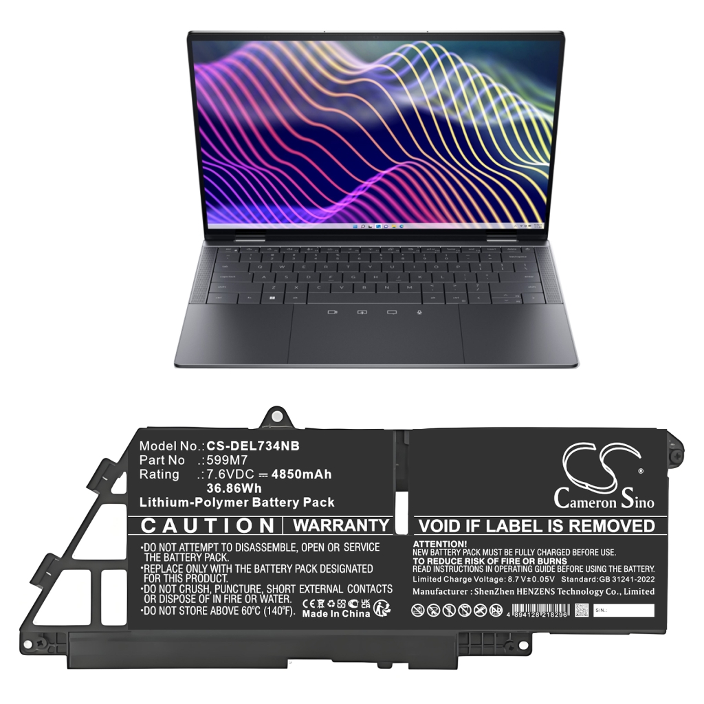 Batería para portátil DELL Latitude 7440 2-in-1