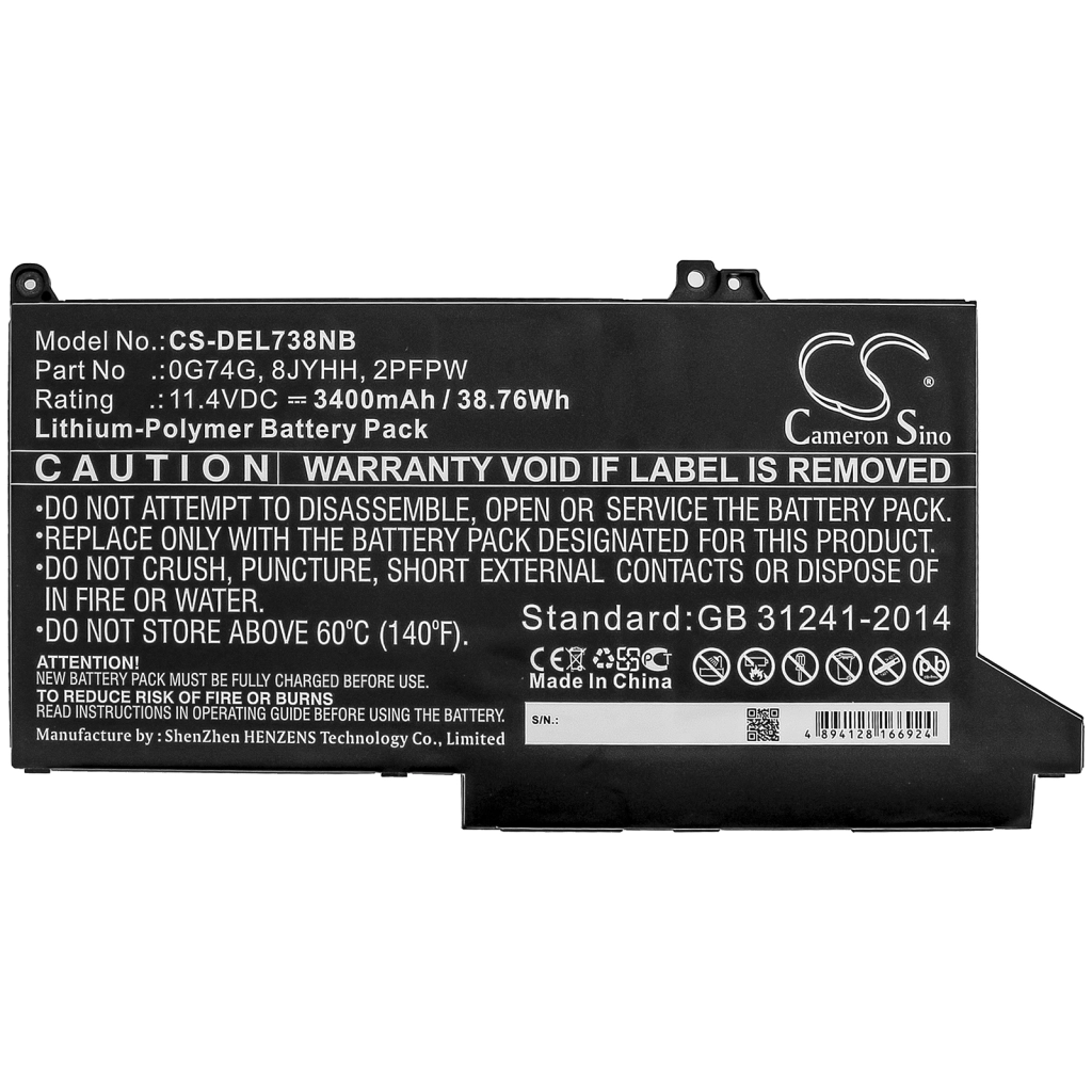 Notebook battery DELL N001L7280-D2506CN