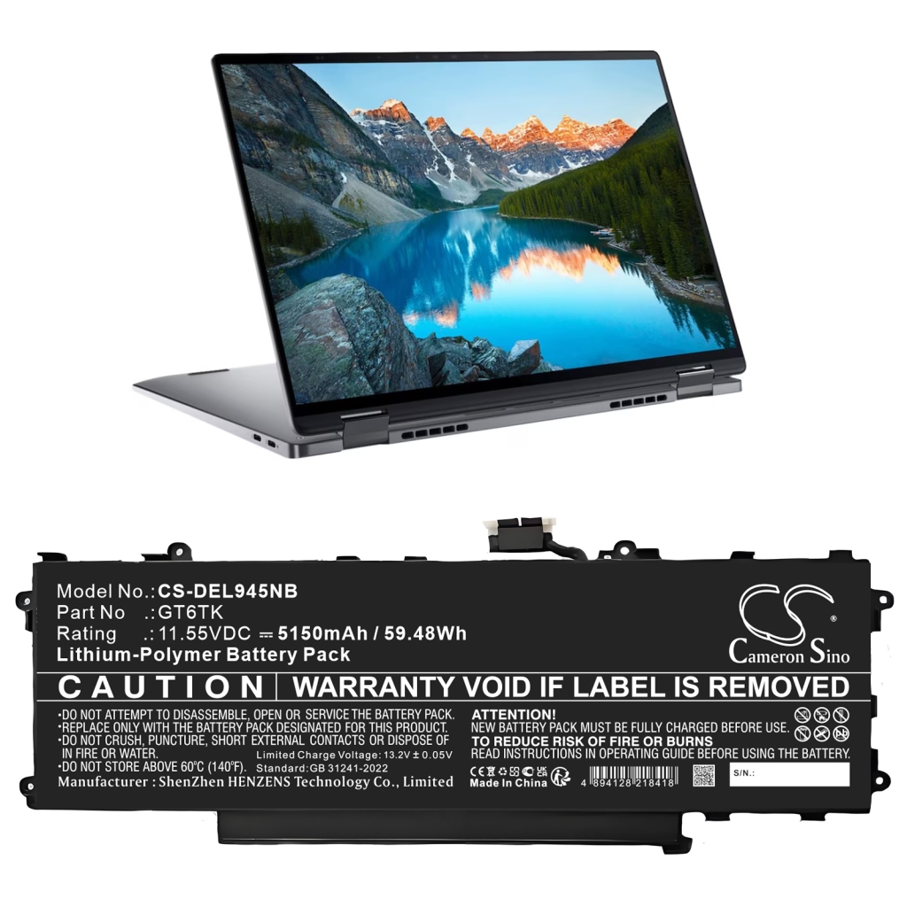 Batería para portátil DELL CS-DEL945NB