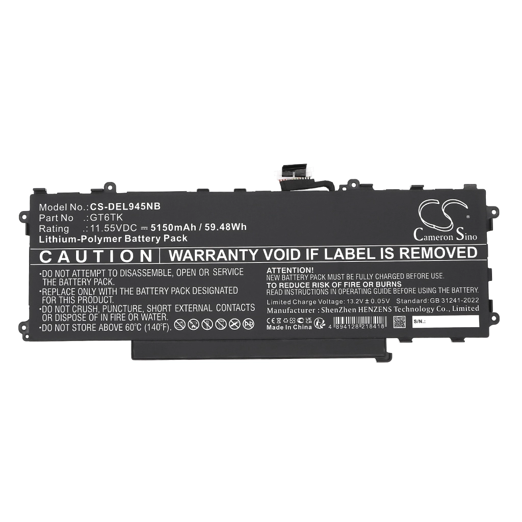 Batería para portátil DELL CS-DEL945NB