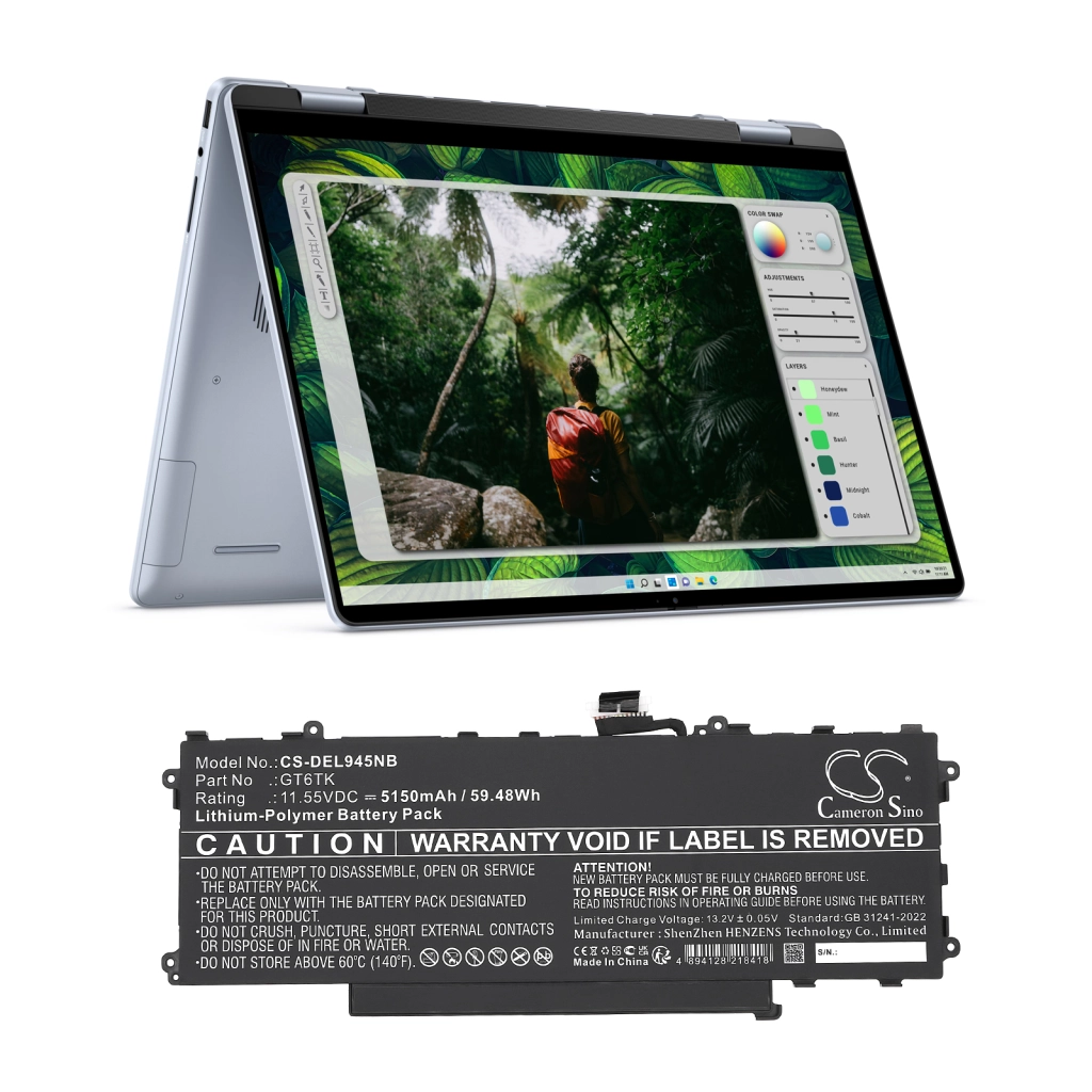 Batería para portátil DELL CS-DEL945NB