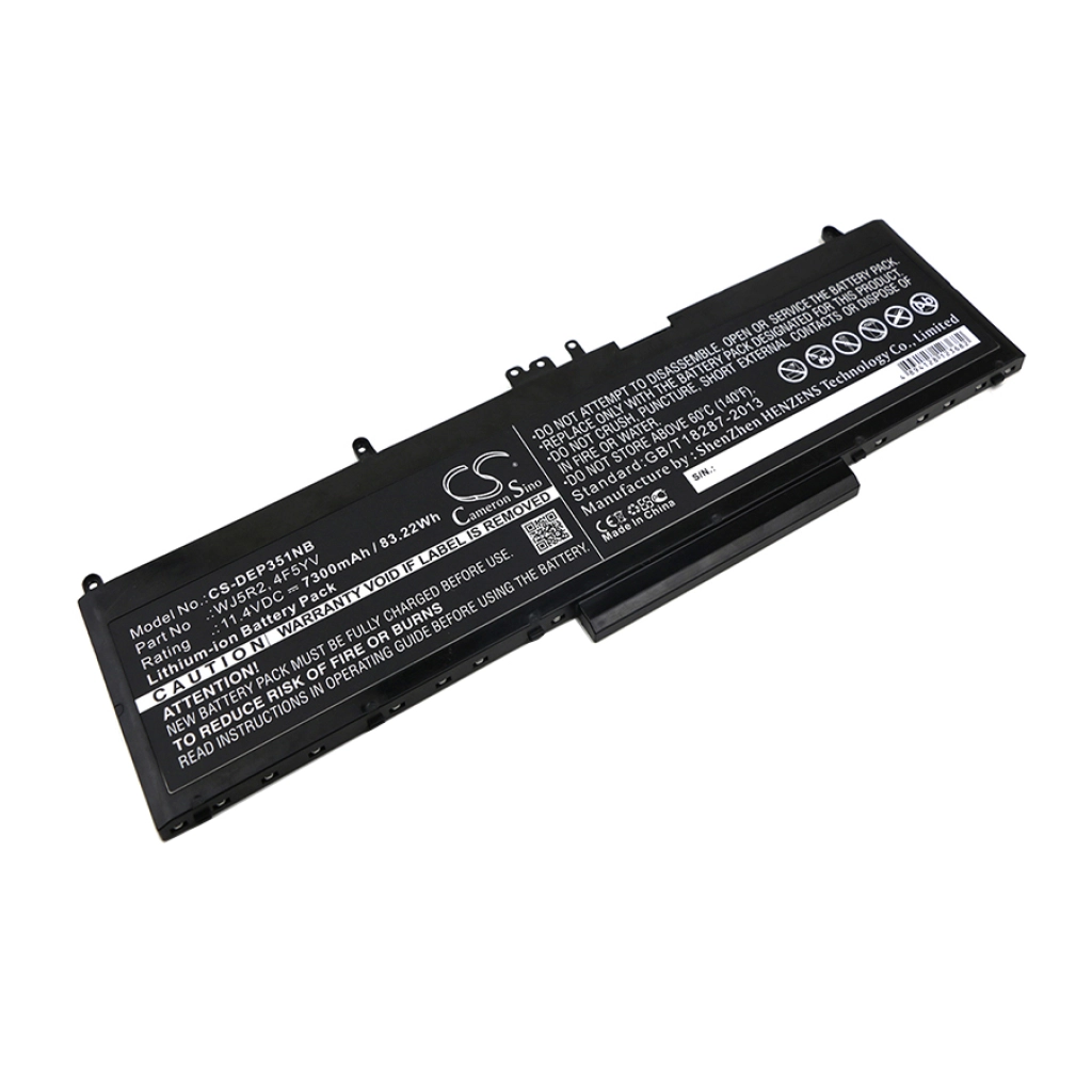 Batería para portátil DELL CS-DEP351NB