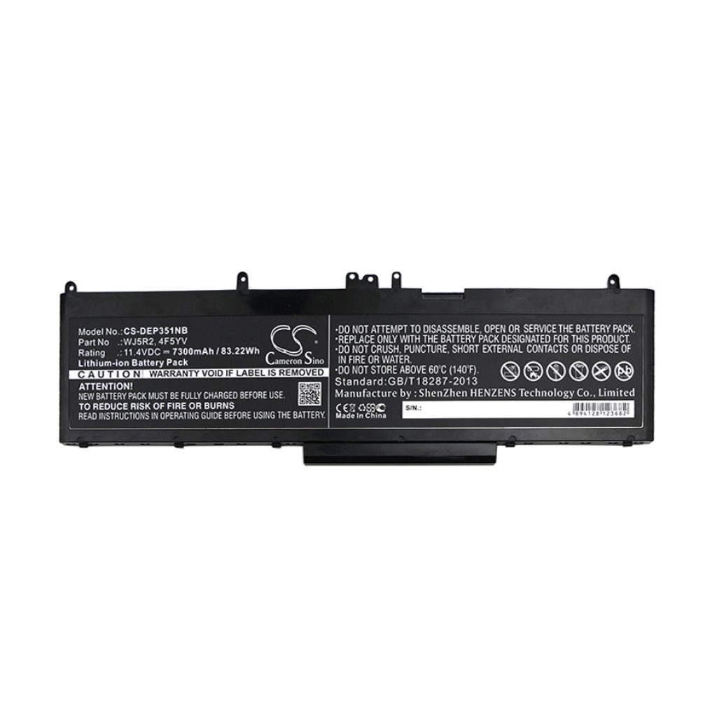 Batería para portátil DELL CS-DEP351NB
