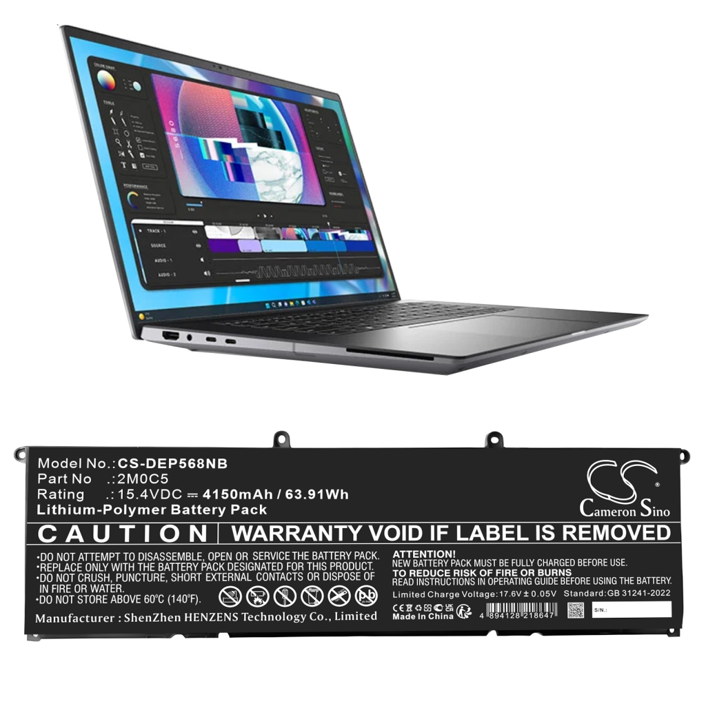 Notebook battery DELL Precision 5680