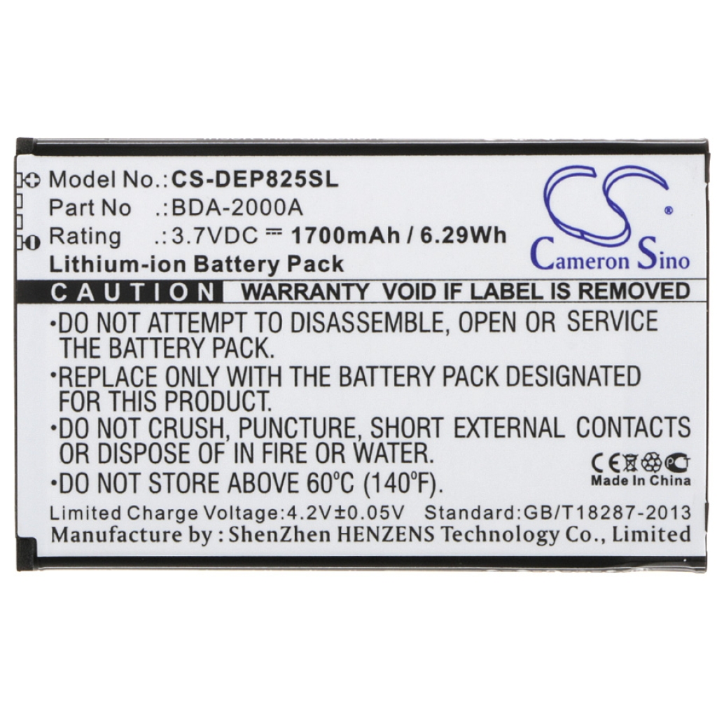Batería del teléfono móvil Doro CS-DEP825SL