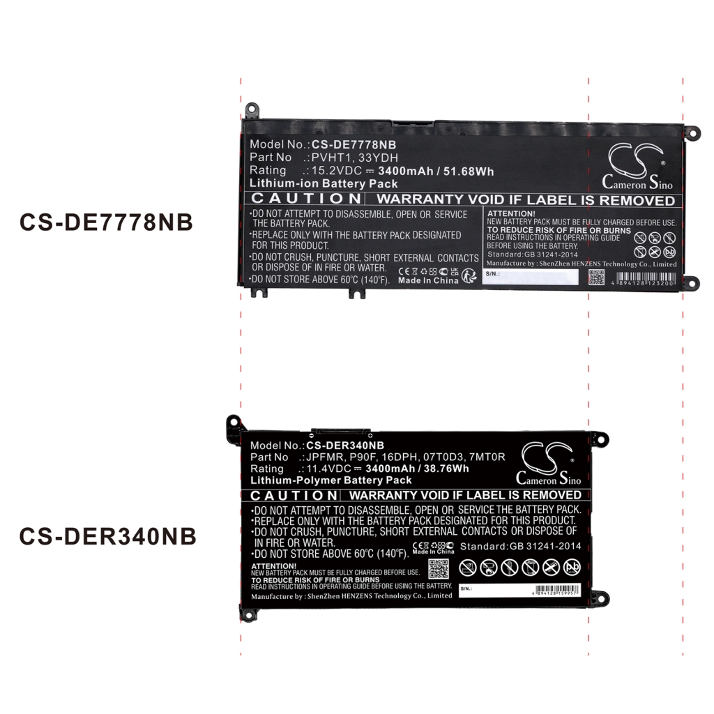 Notebook battery DELL Inspiron 15-7572-D3745L
