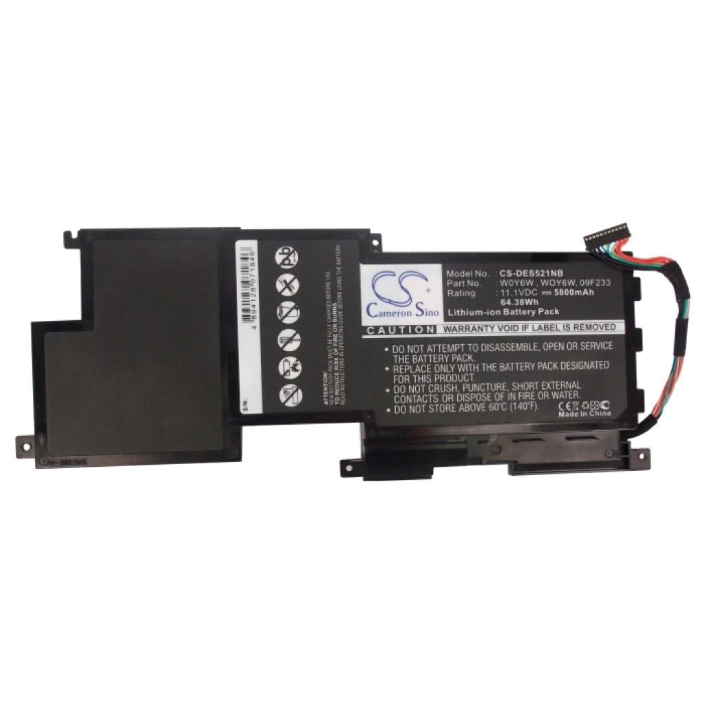 Batería para portátil DELL CS-DES521NB
