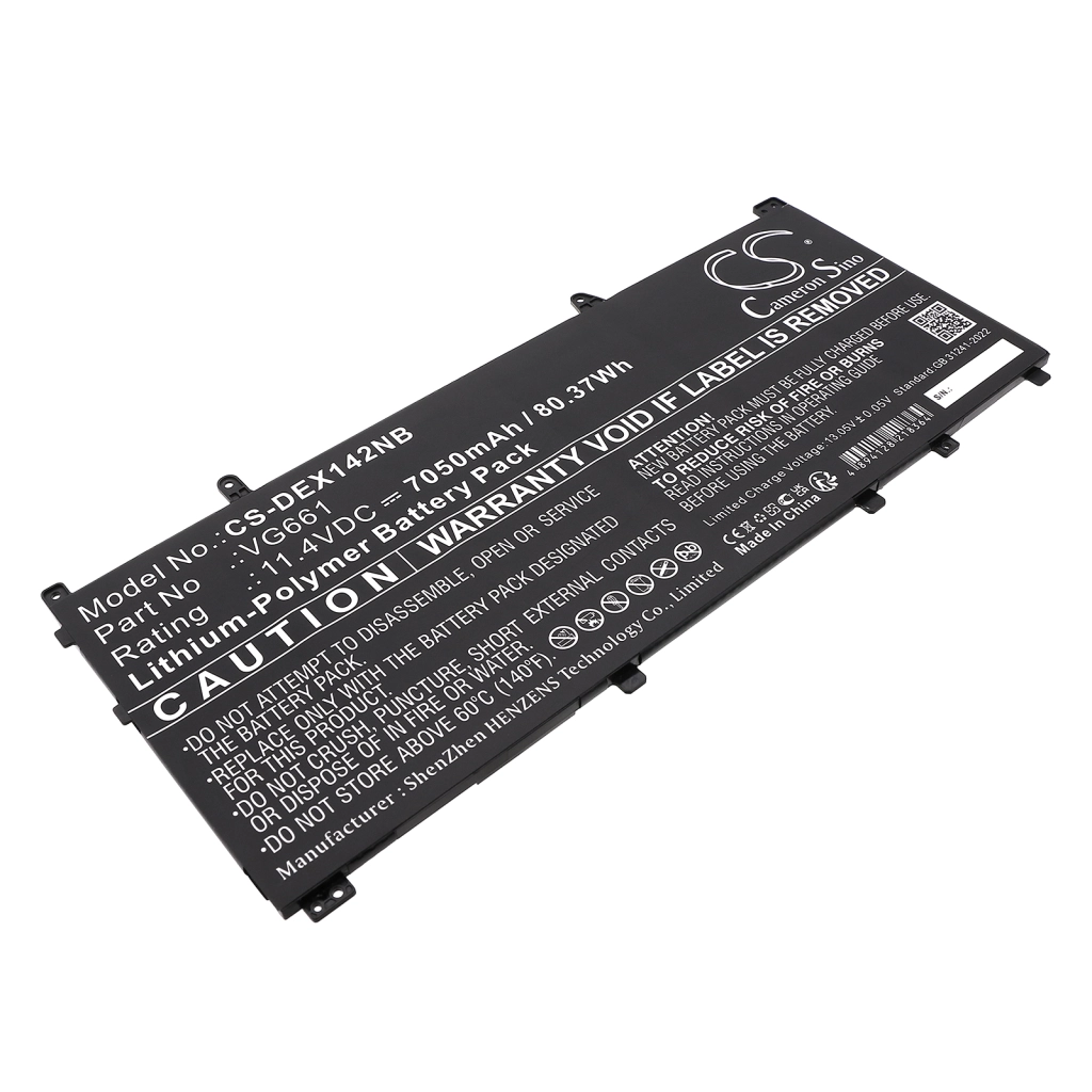Batería para portátil DELL CS-DEX142NB