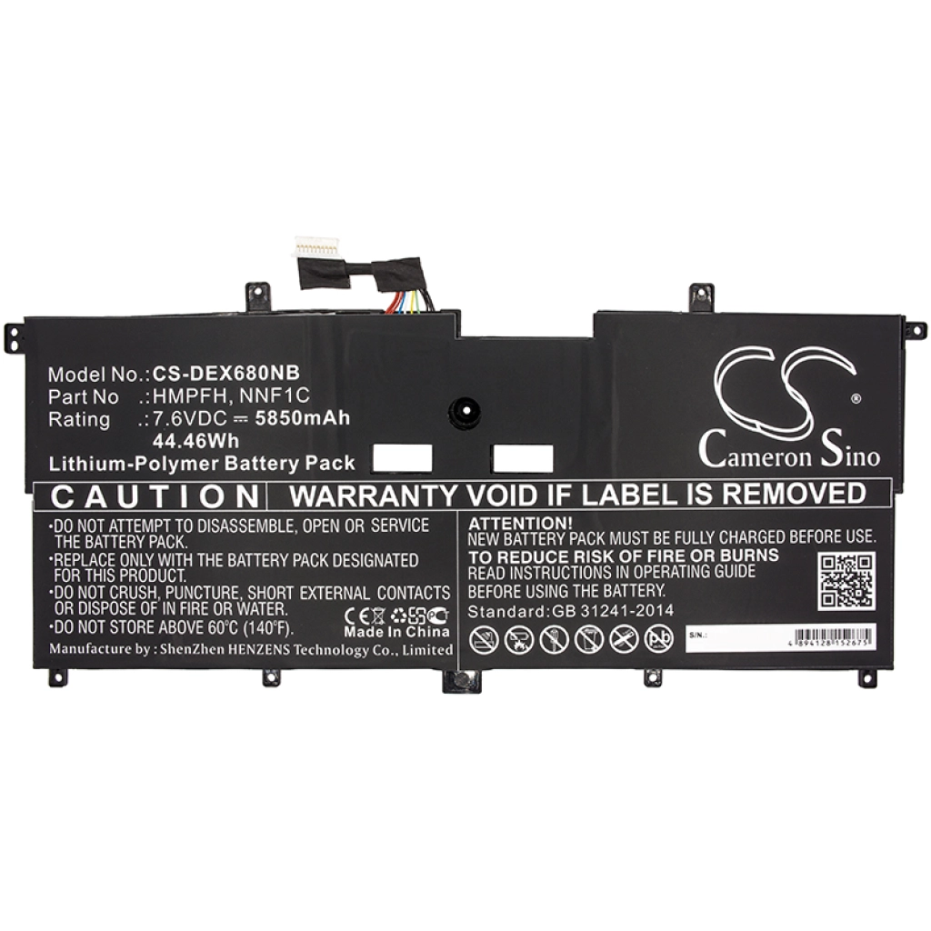 Batería para portátil DELL CS-DEX680NB