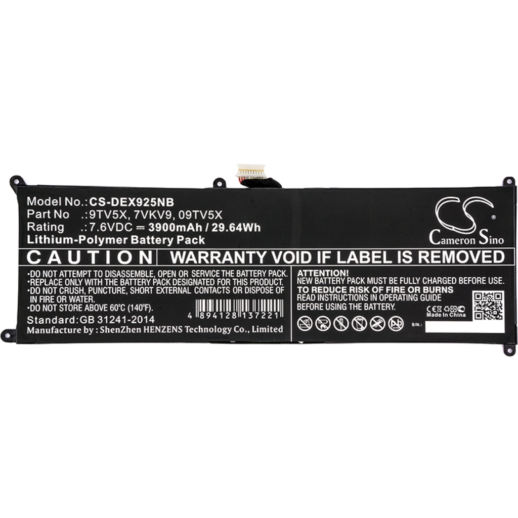 Notebook battery DELL XPS 12 9250