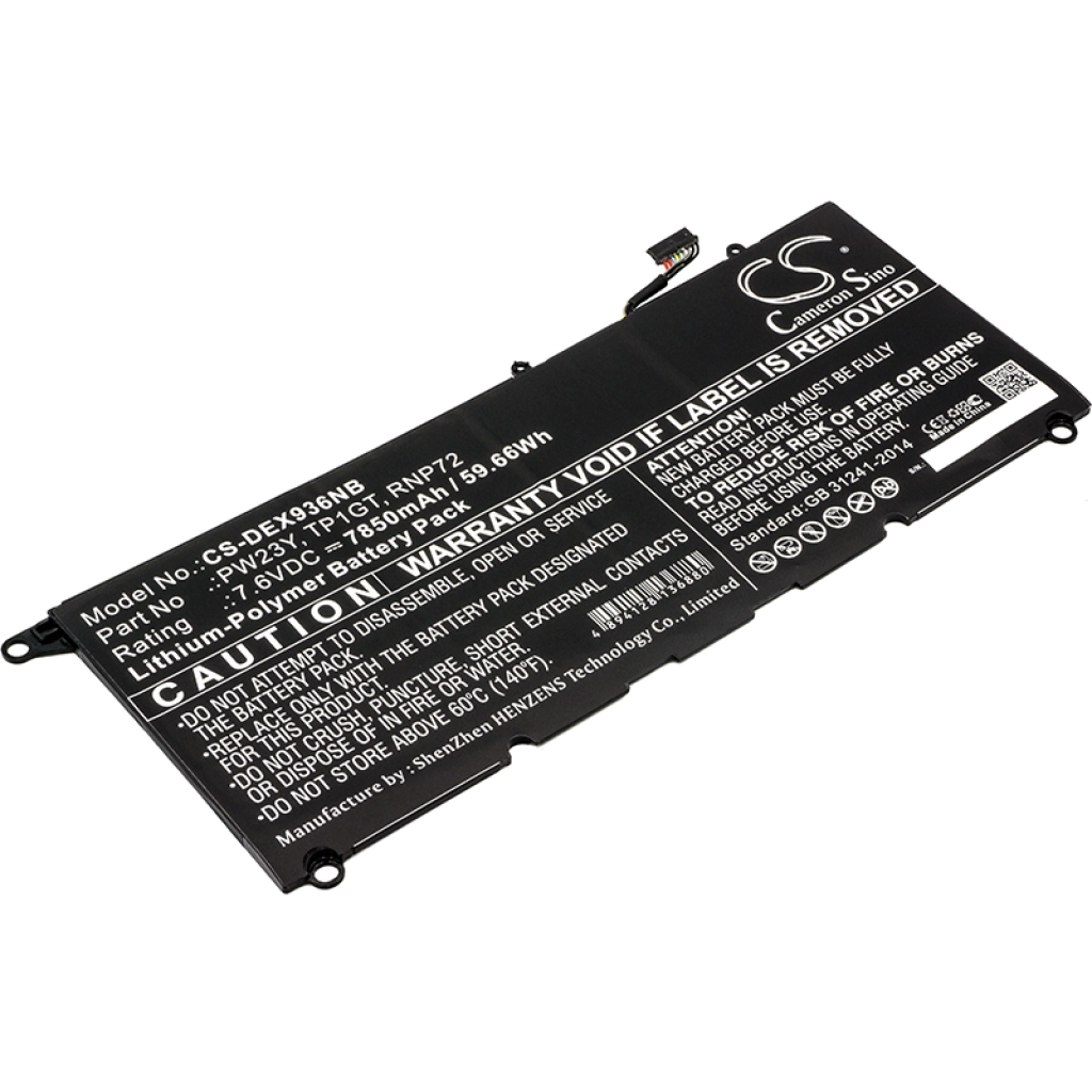 Batería para portátil DELL CS-DEX936NB