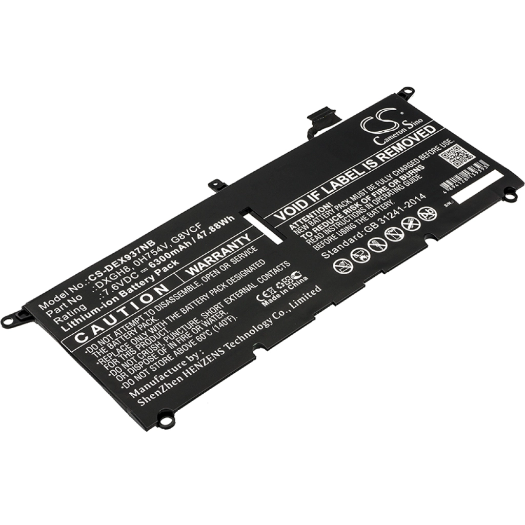 Batería para portátil DELL CS-DEX937NB