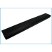 Top of ultra-thin black Dell laptop battery with LED charge indicators