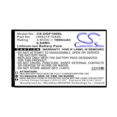 Reemplazo de batería compatible para Doogee H0521F10445