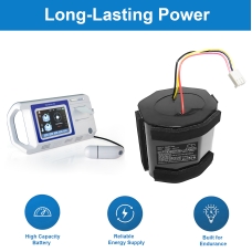Reemplazo de batería compatible para GE 110844,CSA19101,EE090279