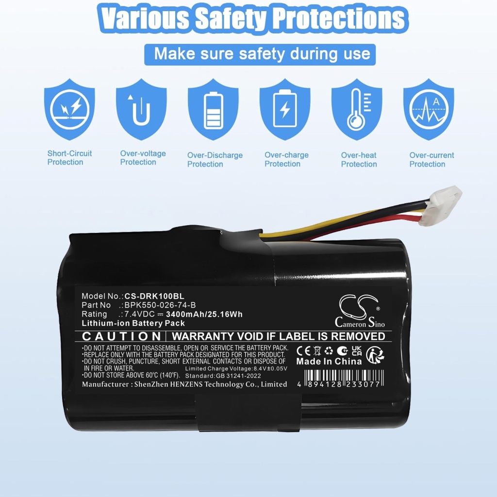 Battery compatible with Payment Terminal Battery