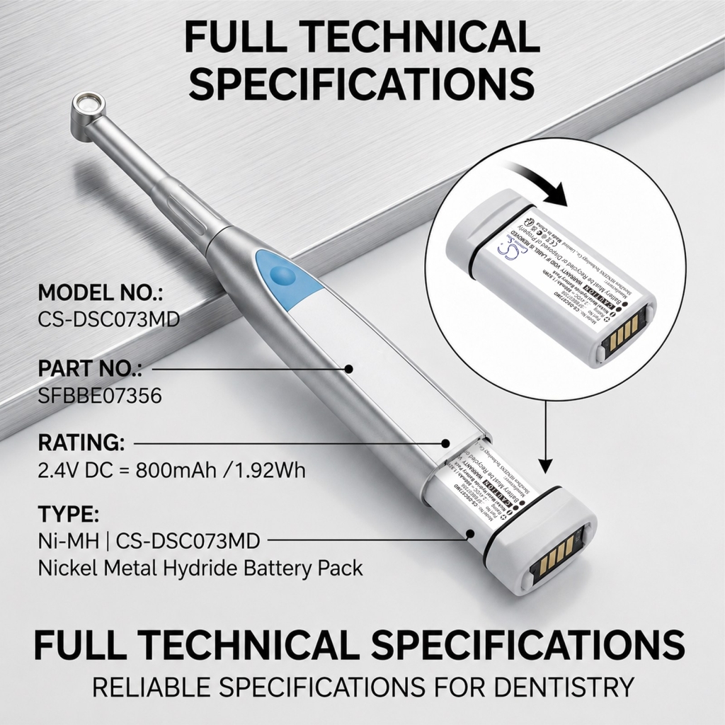 Batería compatible con Dentsply CS-DSC073MD