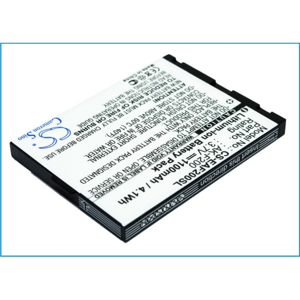CS-EAF200SL front label 1100mAh 3.7V