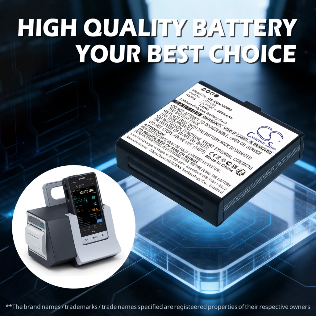 Batería compatible con Edan CS-EDM320MD
