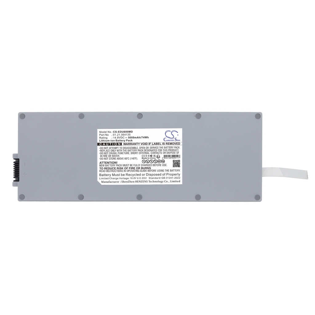 CS-EDU600MD – marketing image showing 5000mAh/14.8V/74Wh specs with white encased pack