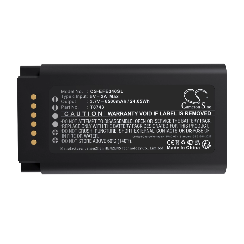 Battery Replaces T8743