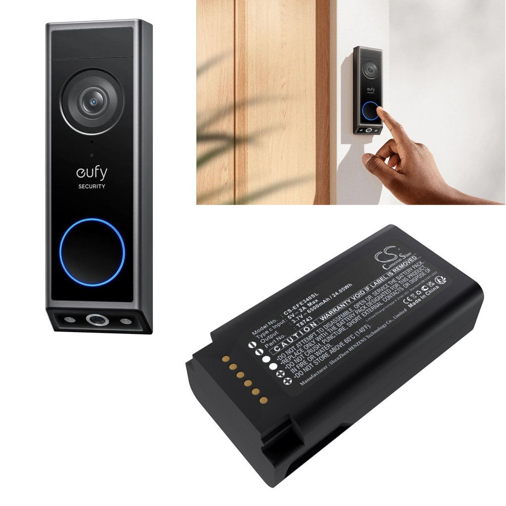 Batería de la cámara de seguridad del hogar Eufy CS-EFE340SL