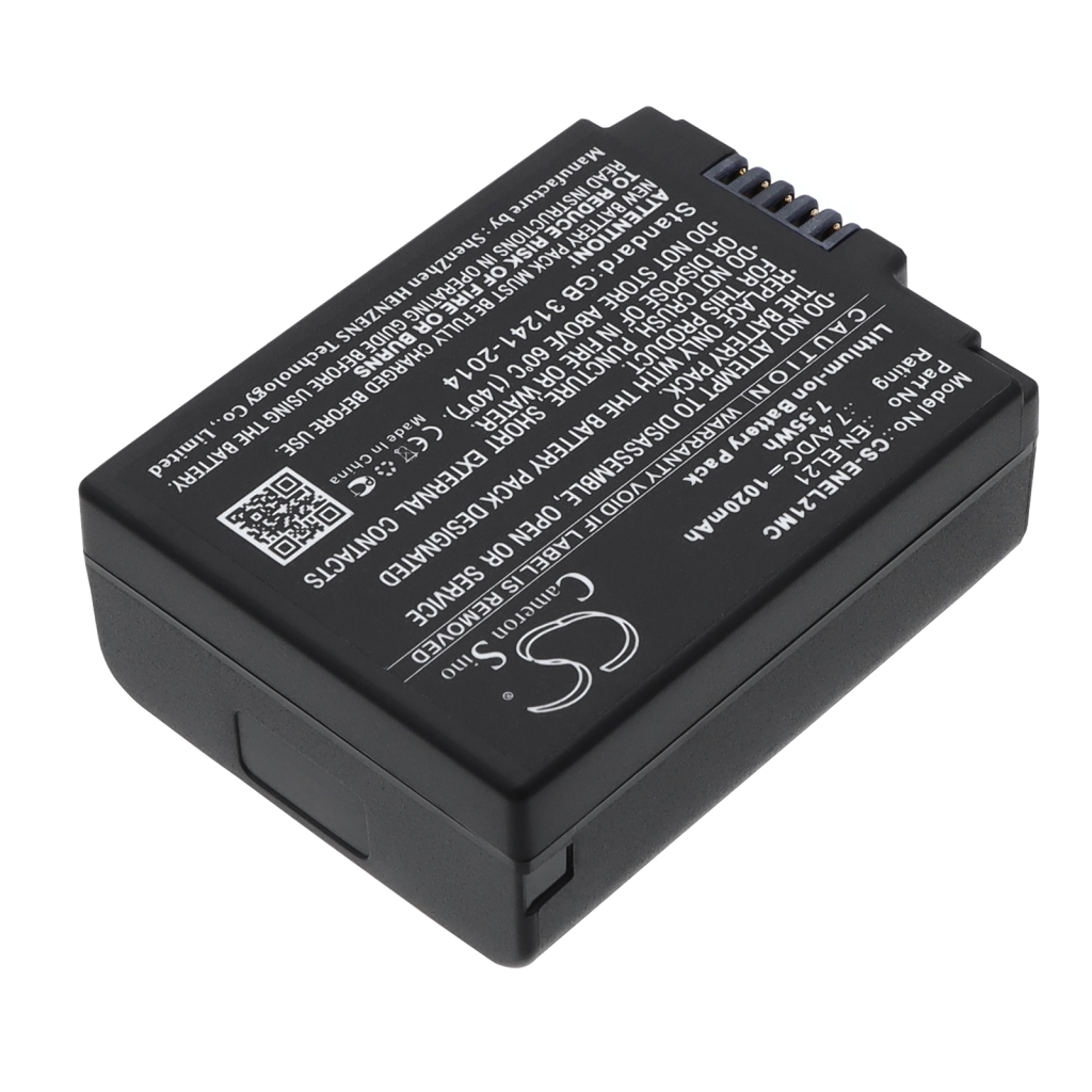 Batería de la cámara compatible con Nikon CS-ENEL21MC