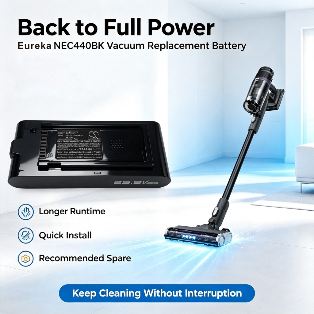 Batería compatible con Eureka CS-ERC440VX