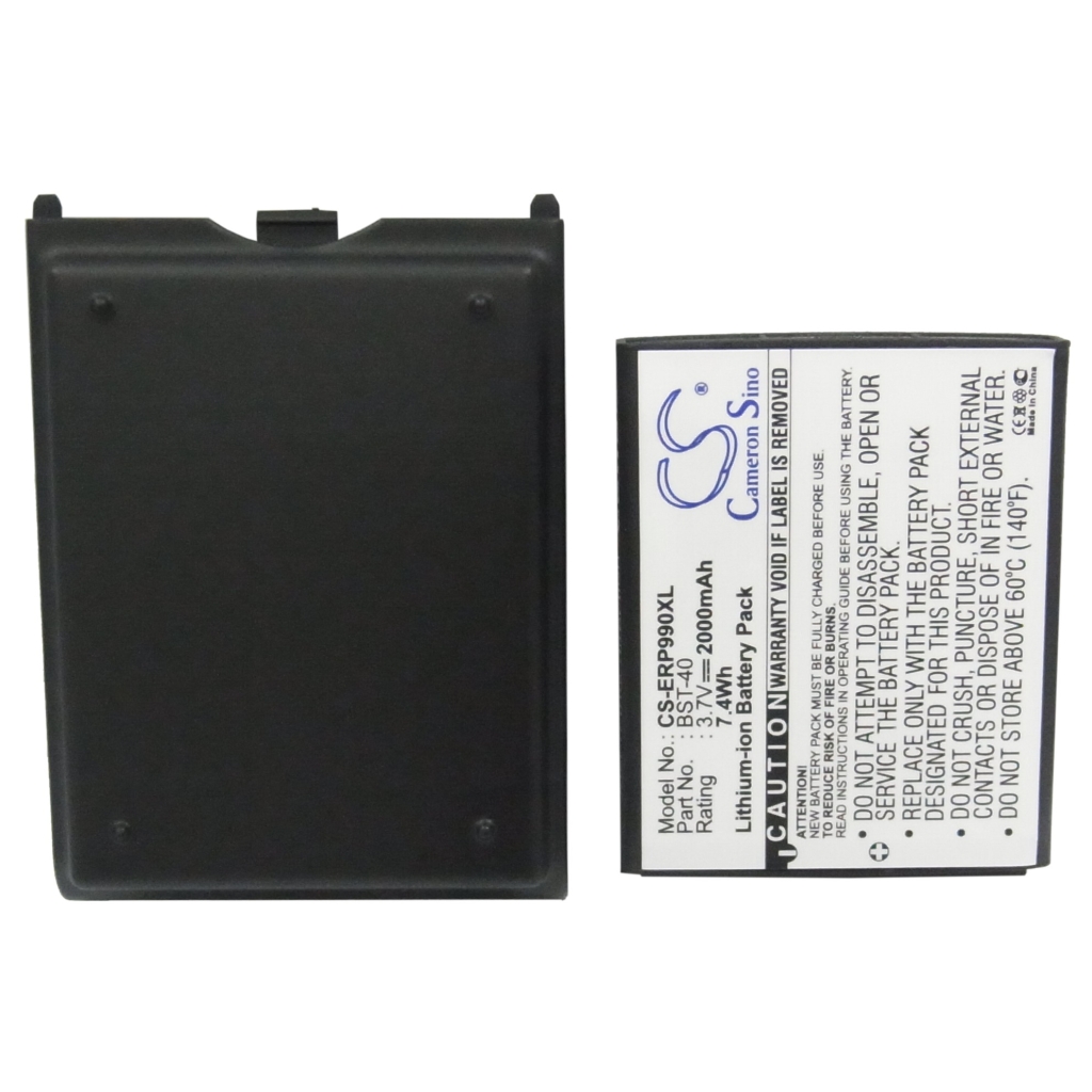 Cameron Sino CS-ERP990XL vista frontal plana: 2000mAh 3,7V, tapa trasera