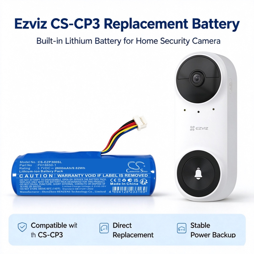 Battery compatible with Ezviz