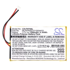 Compatible battery replacement for FALK BLP5040021015004433