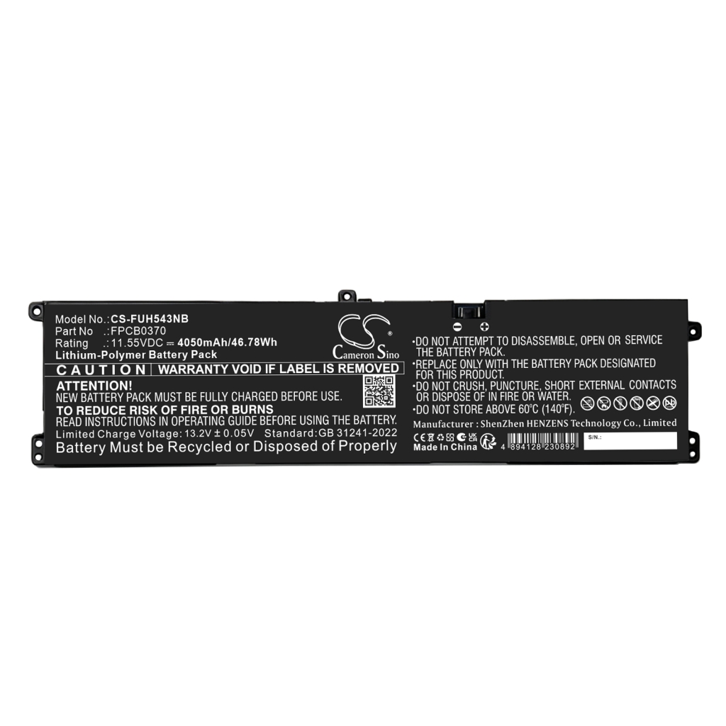 Battery for FUJITSU FMVWH3A111