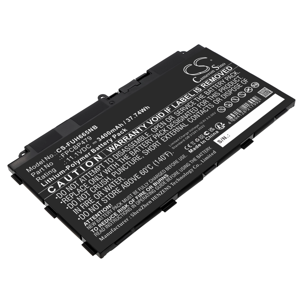 Batería para portátil Fujitsu Stylistic Q665