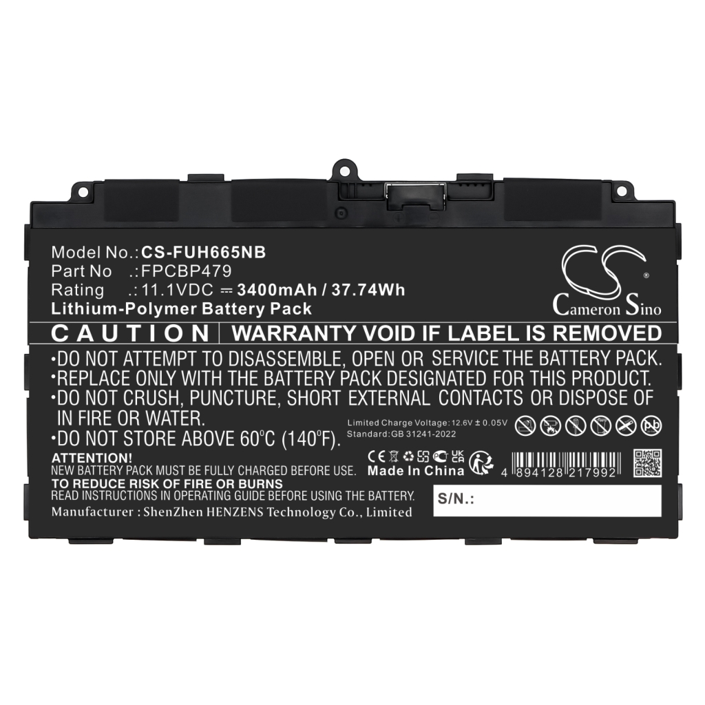 Notebook battery Fujitsu Stylistic Q739